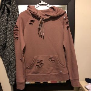 ALO Yoga Distressed Hoodie